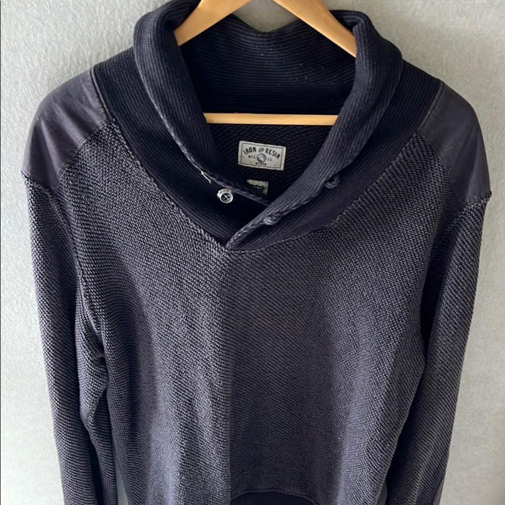 Iron and Resin MGF Co. Black V-neck  Sweater/Sweatshirt Classic Style